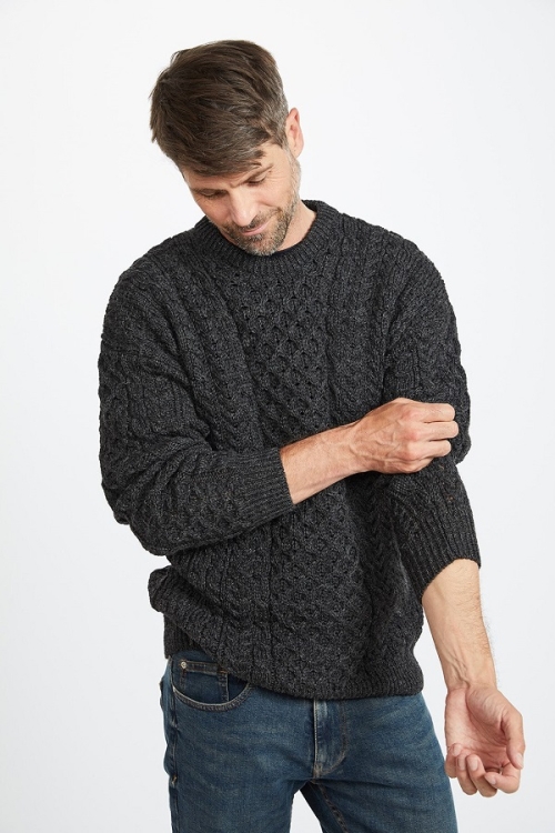 Aran Sweater Charcoal